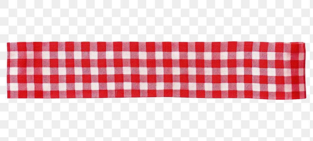 PNG Gingham pattern adhesive strip red white background accessories.