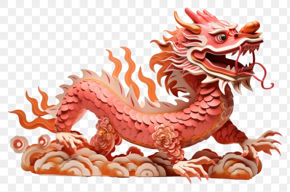 PNG Chinese new year dragon craft representation