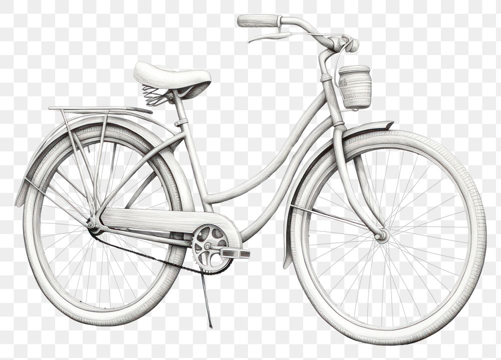 PNG Bike drawing bicycle vehicle.
