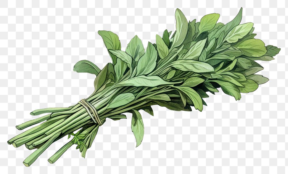 PNG Herb bonquet herbs vegetable plant.