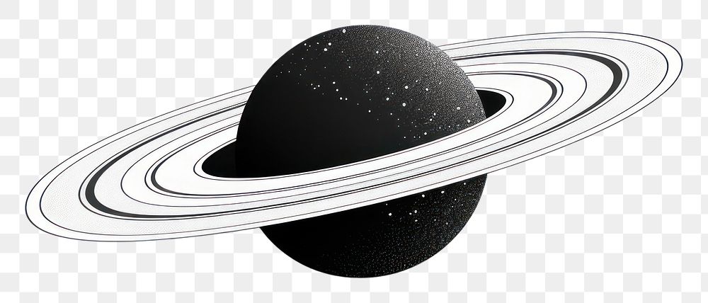 PNG Saturn space white background astronomy.