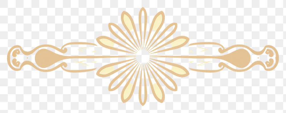 PNG  Daisy divider ornament pattern symbol white background.
