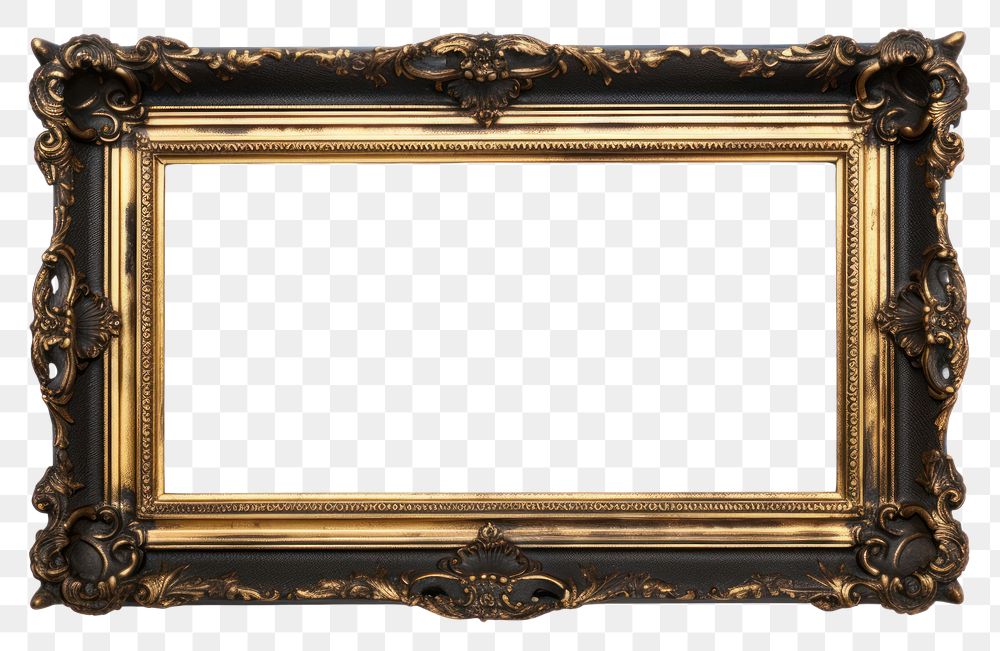 PNG  Black gold backgrounds rectangle frame.