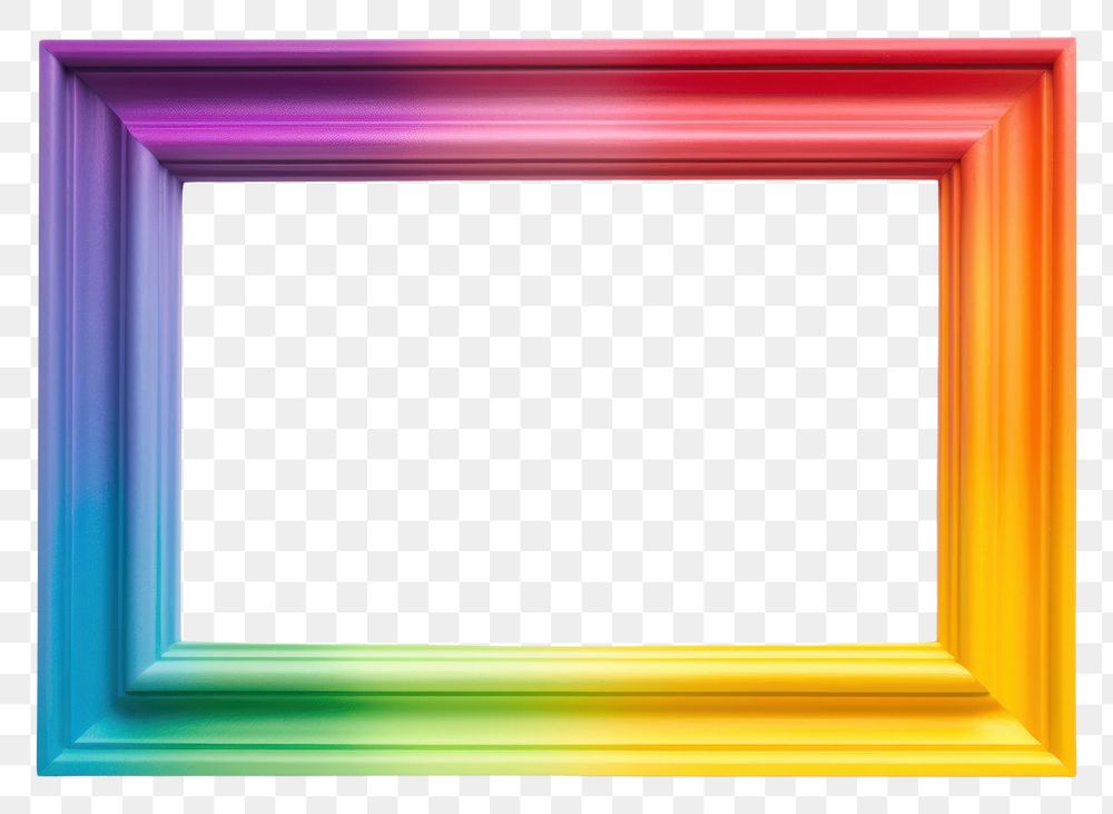 PNG  Gradient rainbow backgrounds rectangle frame