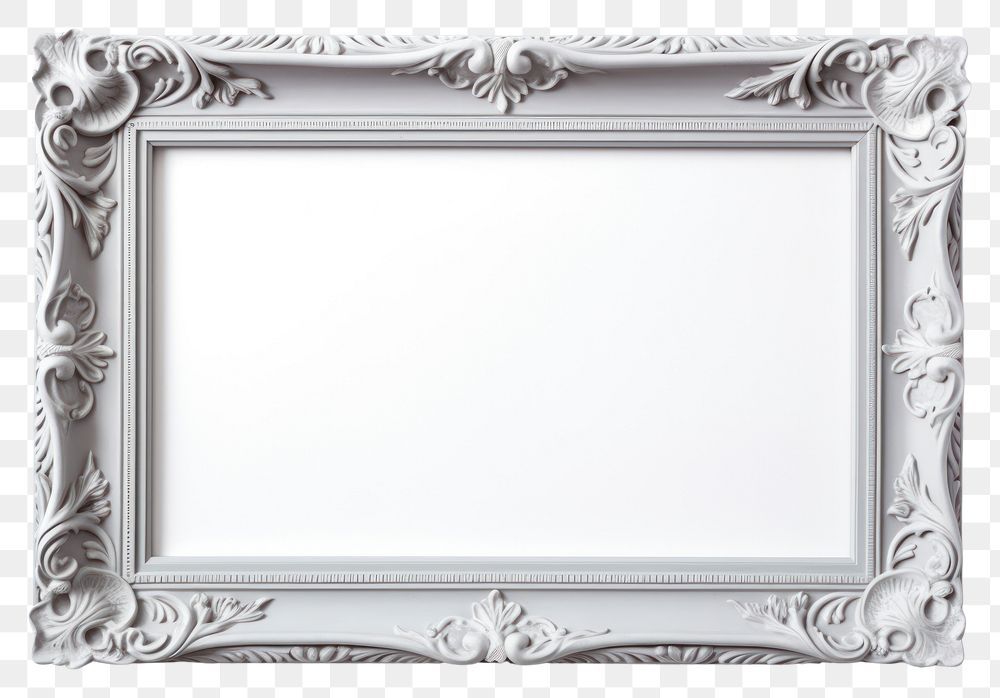 PNG  Grey rectangle mirror frame.