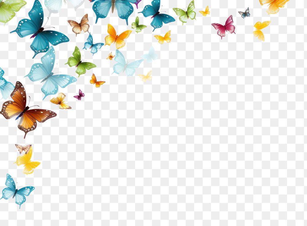 PNG Butterfly line horizontal border backgrounds outdoors pattern.