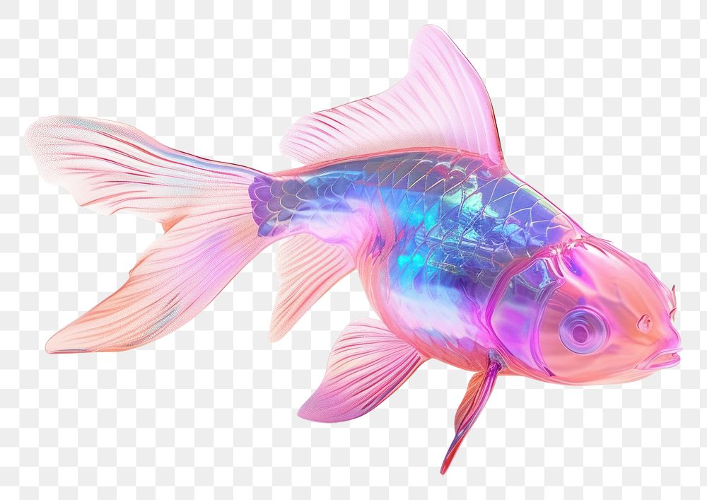 PNG Fish goldfish animal white background.
