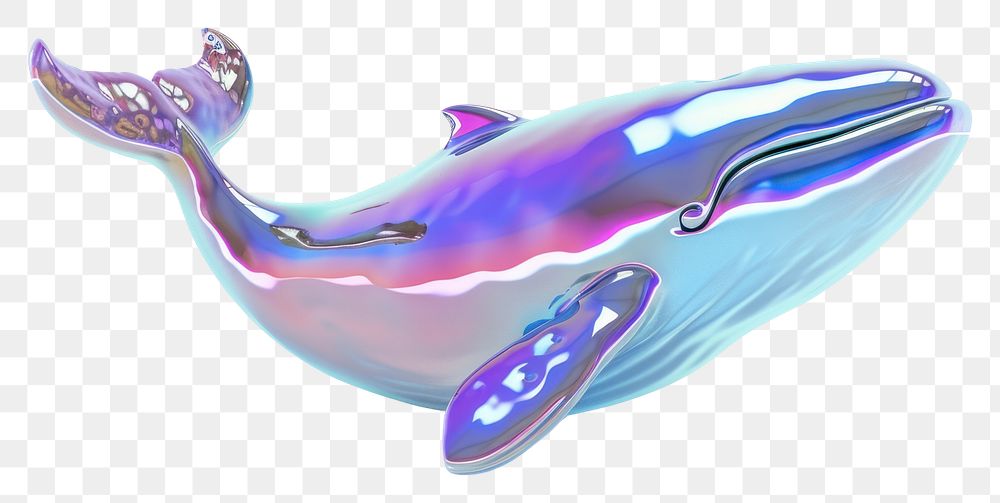 PNG Simple whale animal white background underwater.