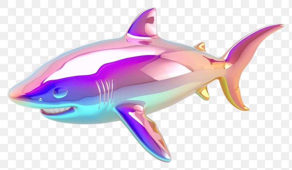 PNG Simple cute shark icon animal fish underwater.