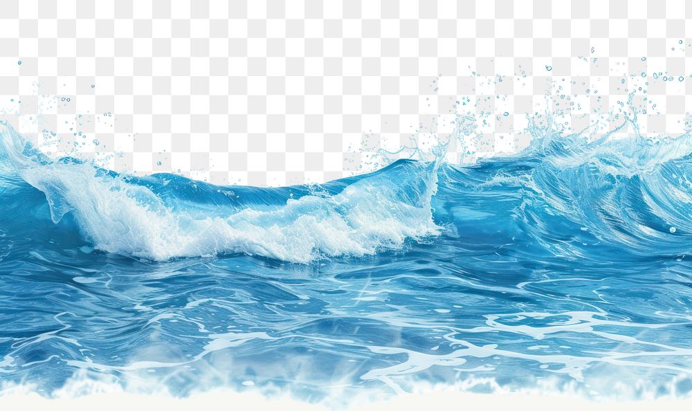PNG Blue sea wave with white foam backgrounds outdoors nature