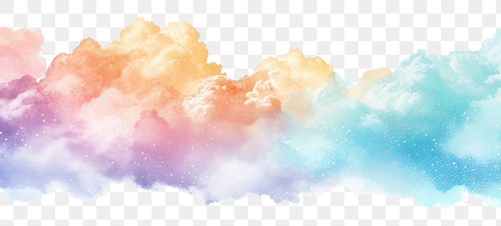 PNG  Glitter pastel clouds backgrounds outdoors nature.
