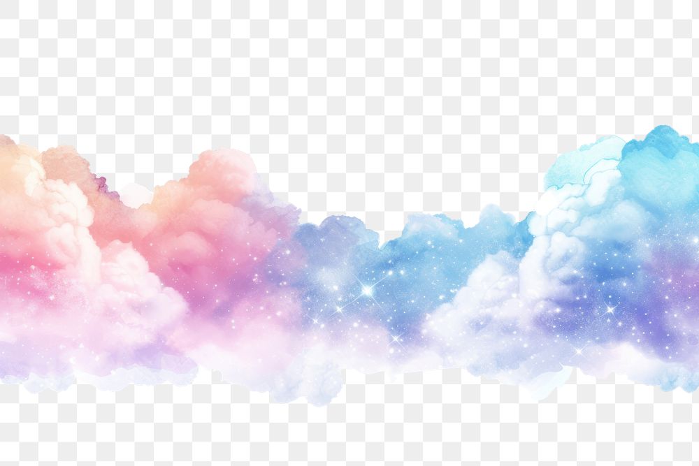 PNG  Pastel sparkle clouds backgrounds outdoors nature.