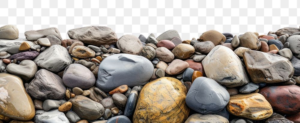 PNG  Rocky beach backgrounds pebble white background.
