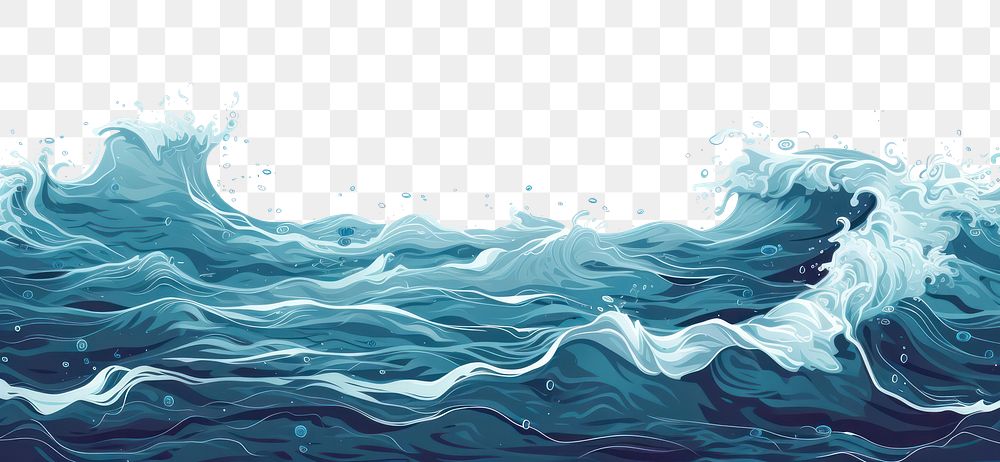 PNG Sea water ocean wave sea backgrounds nature.