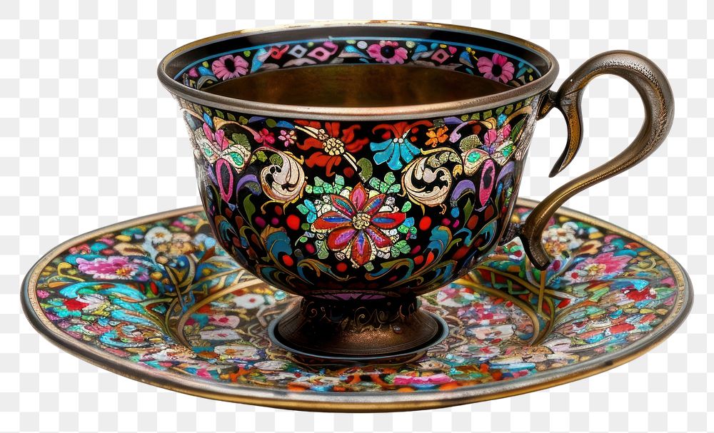 PNG Ottoman painting of cup porcelain saucer mug