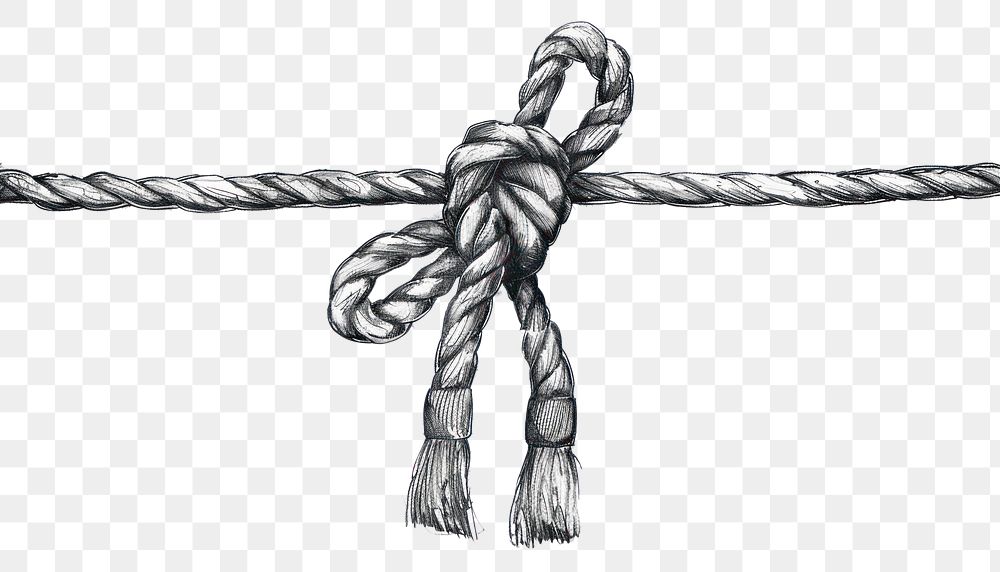 PNG A Line bows knot rope line durability.