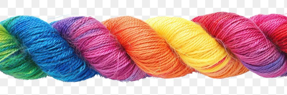 PNG A colour thread wool white background creativity.