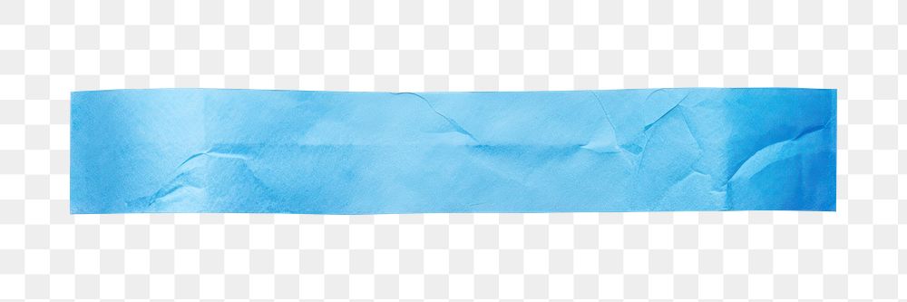 PNG Blue color washi tape turquoise paper white background.