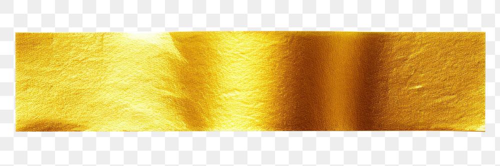 PNG Gold color washi tape paper white background rectangle.