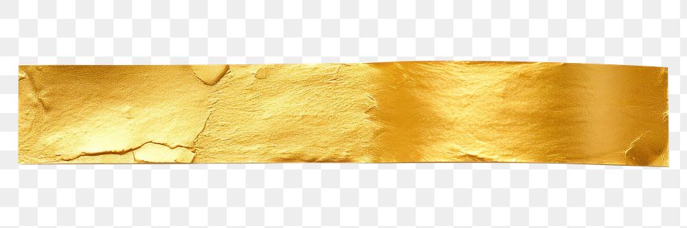 PNG Gold color washi tape paper white background rectangle.