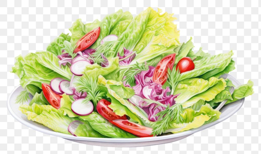 PNG A salad vegetable lettuce plant.