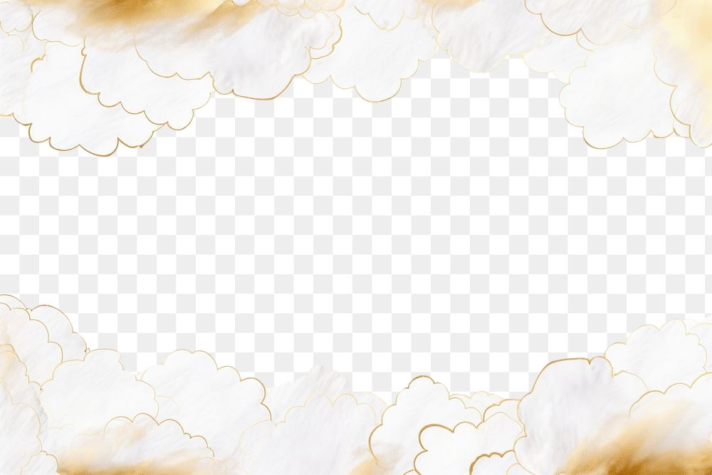 PNG  Clouds border frame backgrounds outdoors pattern