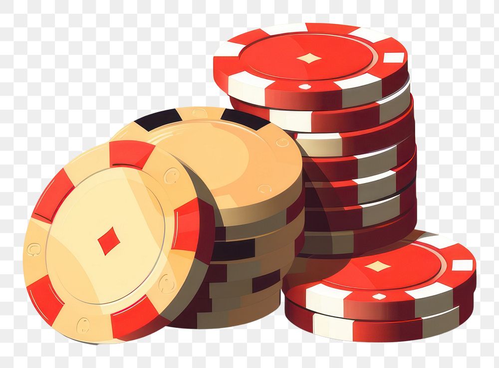 PNG Poker casino chips gambling game relaxation.