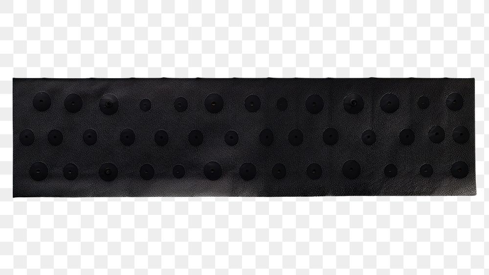 PNG Black big dot pattern adhesive strip white background accessories blackboard.