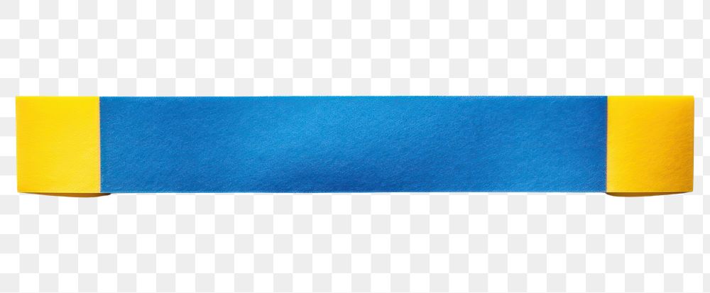 PNG Blue yellow stripe adhesive strip white background accessories simplicity.