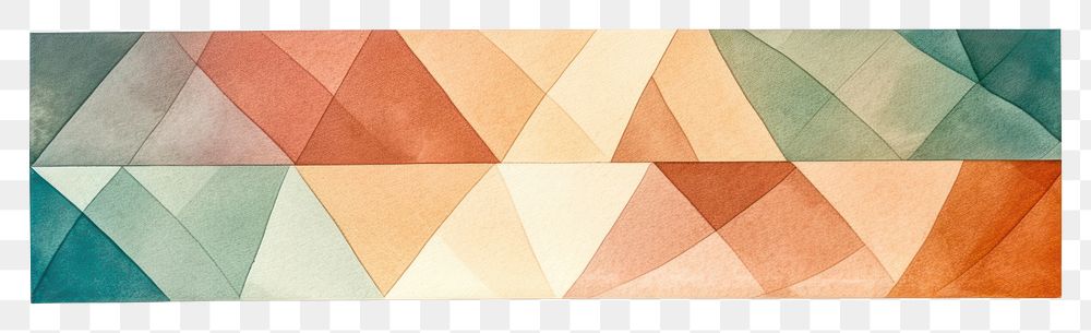 PNG  Modern geometric pattern adhesive strip paper art white background.