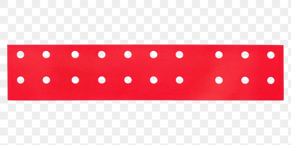 PNG Red big dot pattern adhesive strip white background accessories blackboard.