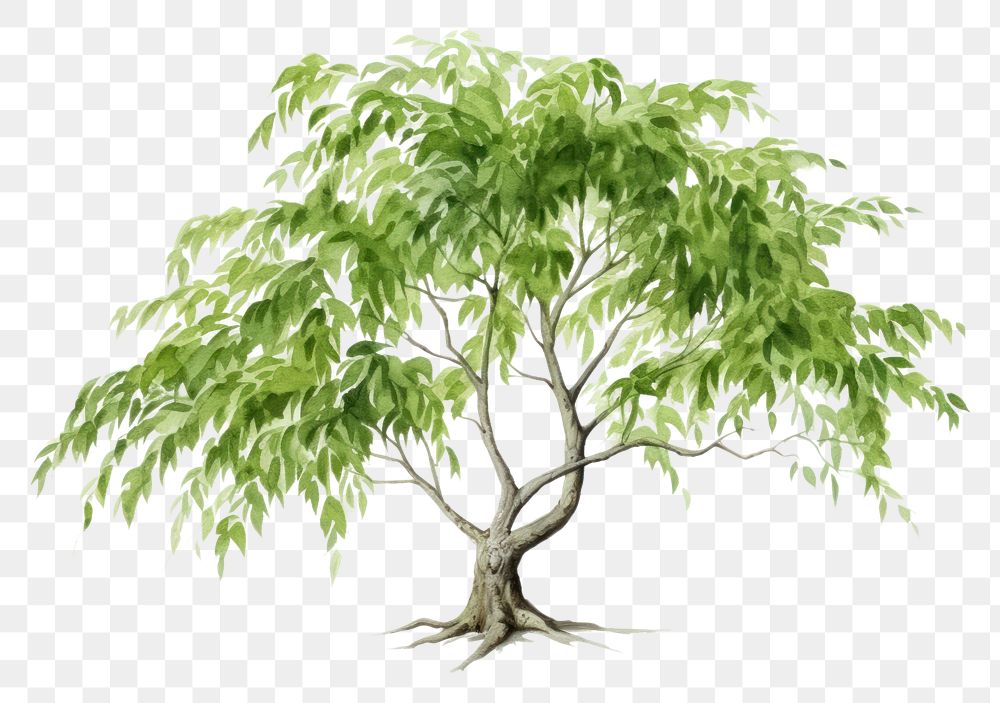 PNG Background willow tree sketch plant leaf.