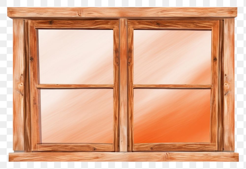 PNG Wooden window white background architecture.
