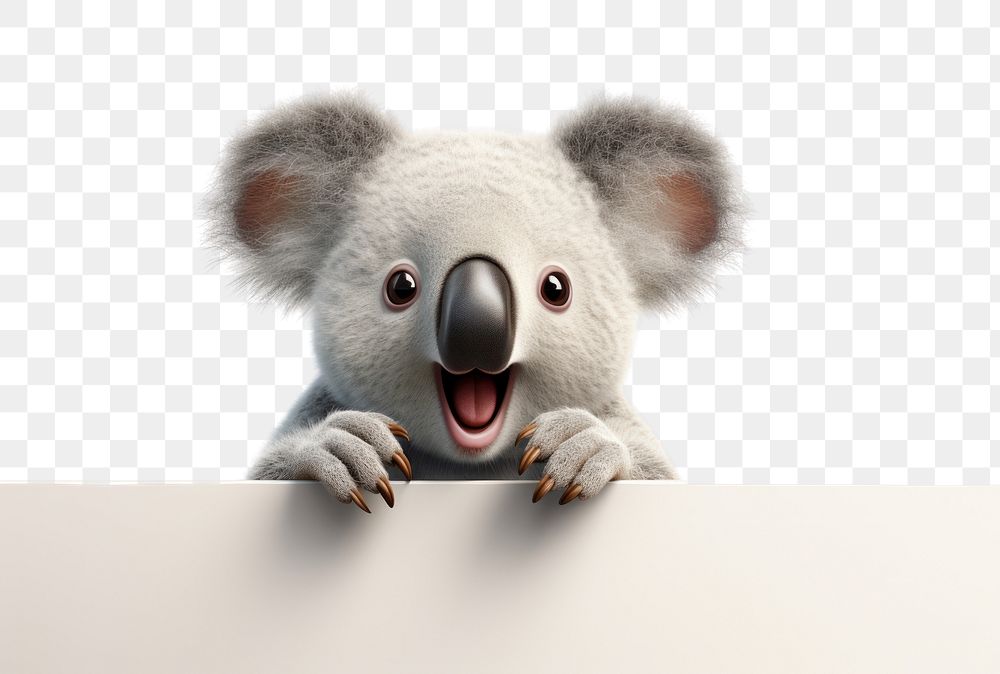 PNG Wildlife mammal animal koala.