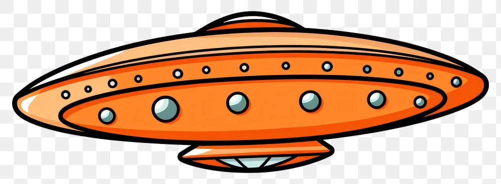 PNG UFO Clipart cartoon transportation aircraft.