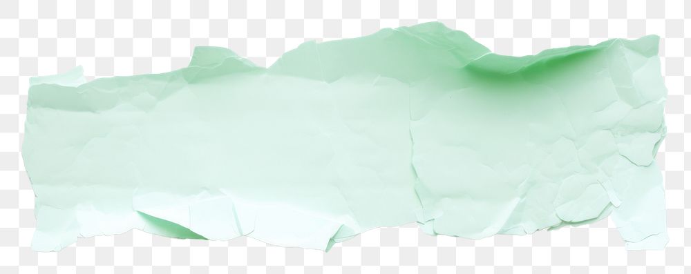 PNG  Green paper torn white background.