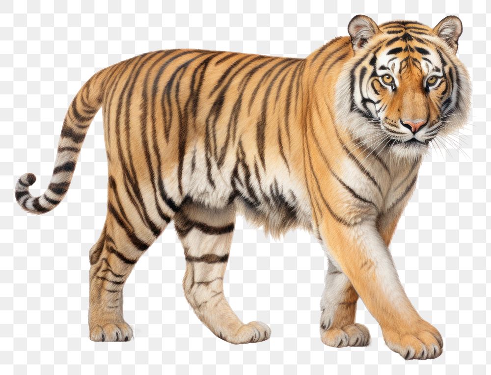 PNG Tiger tiger wildlife animal.