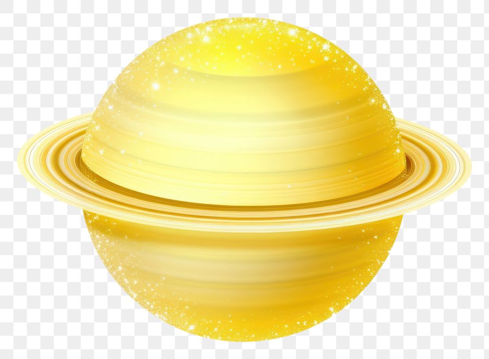 PNG Saturn icon sphere yellow shape.