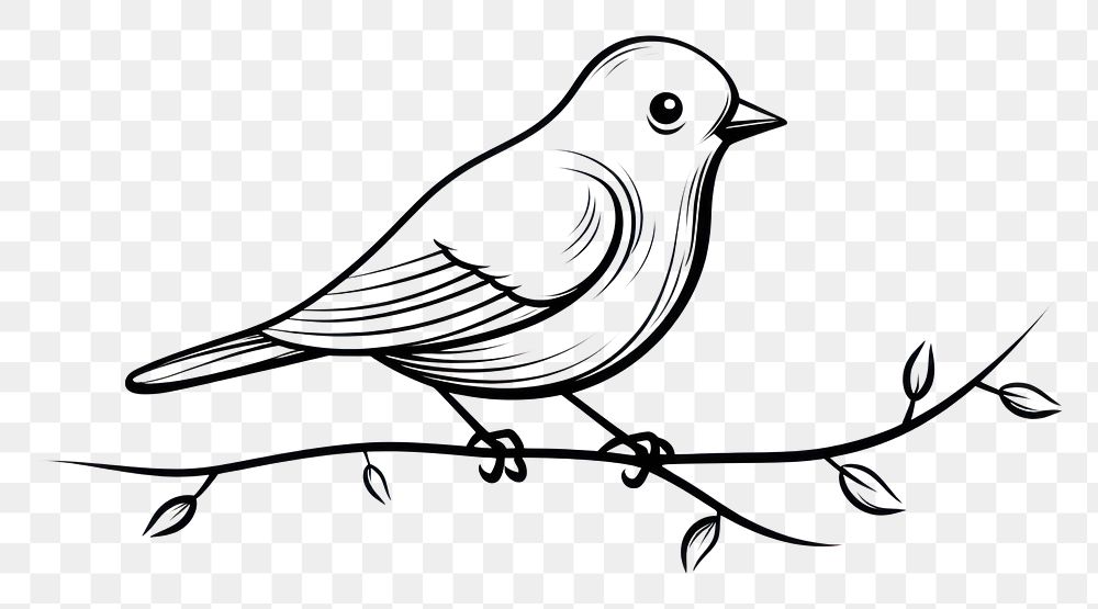 PNG Bird sketch drawing animal.
