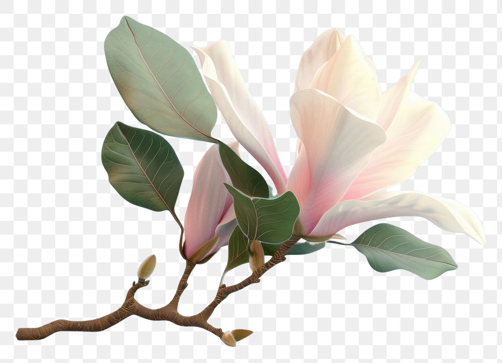 PNG 3d Magnolia magnolia blossom flower