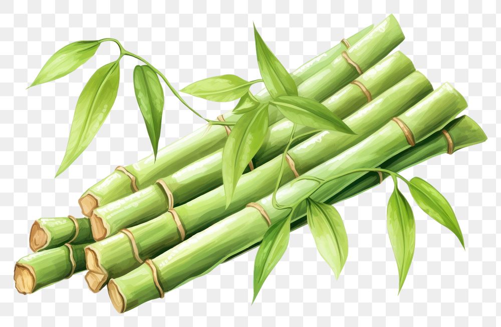 PNG Bamboo plant white background asparagus.