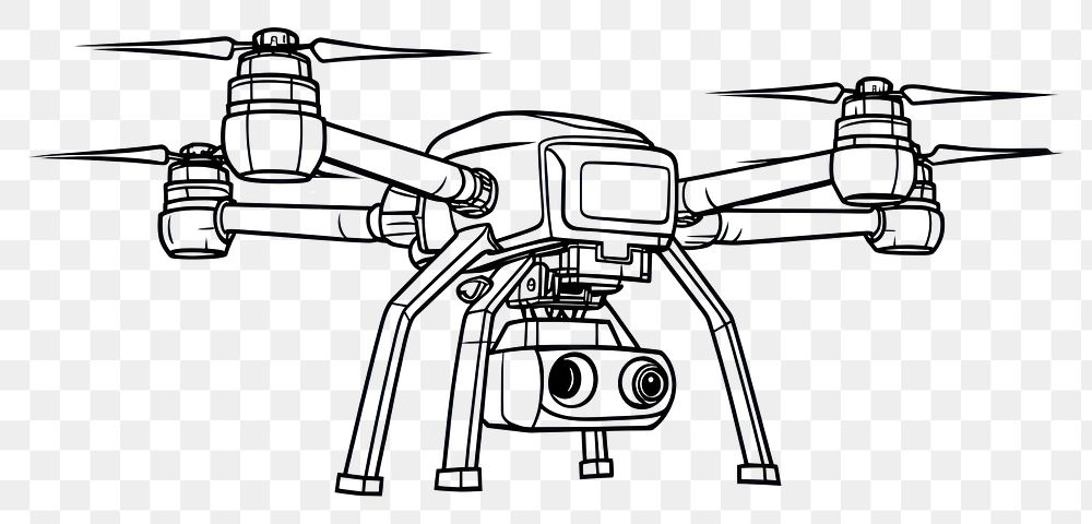 PNG Drone sketch helicopter aircraft.
