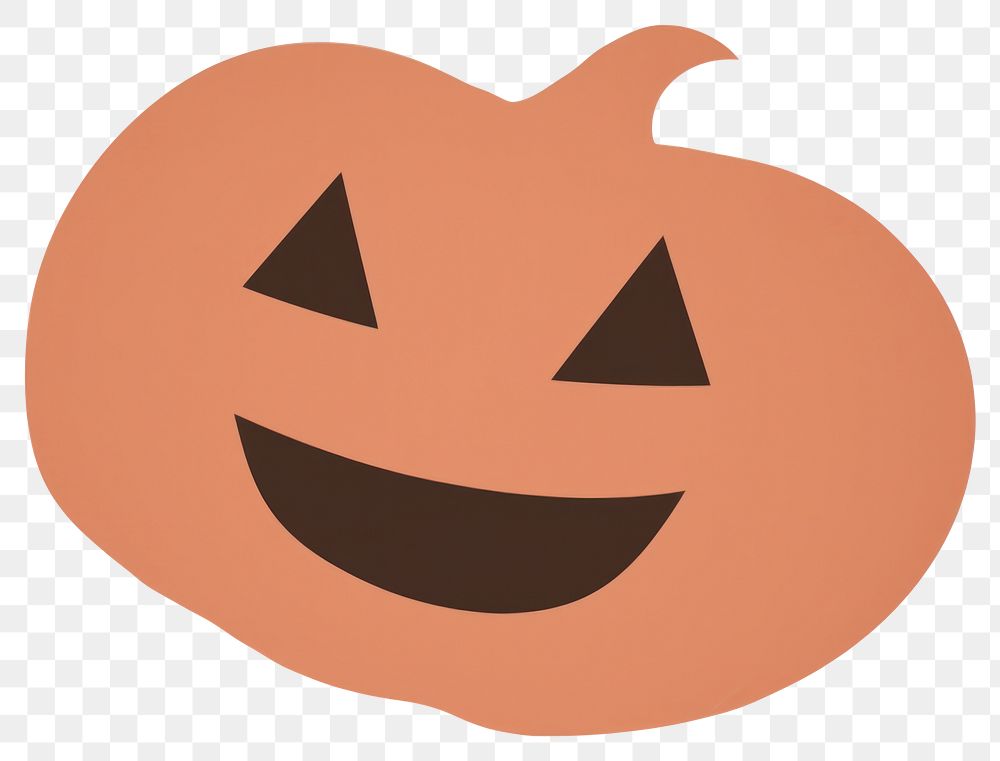 PNG Halloween pumpkin anthropomorphic jack-o'-lantern.