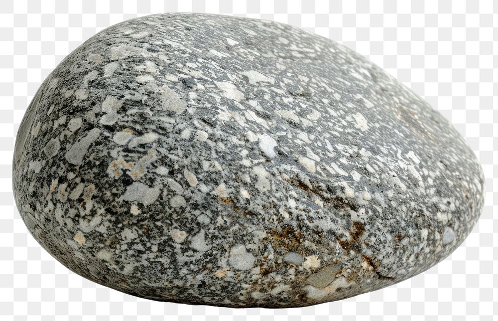 PNG Gray stone pebble rock white background.