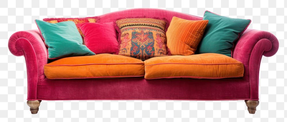 PNG Sofa furniture cushion pillow