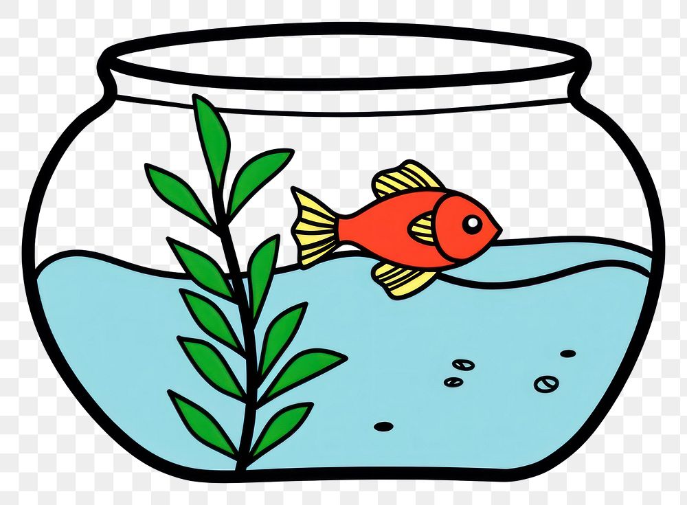 PNG Aquarium goldfish transparent container.