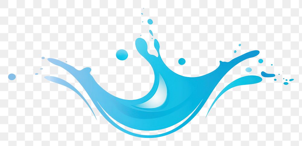 PNG Vector illustration icon water splash flat style logo white background splattered.