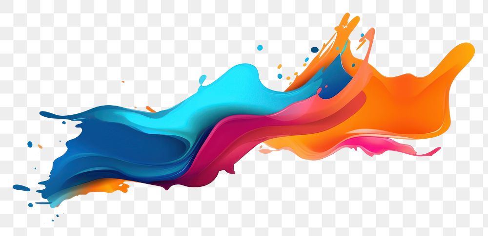 PNG Abstract paint splash backgrounds white background creativity.