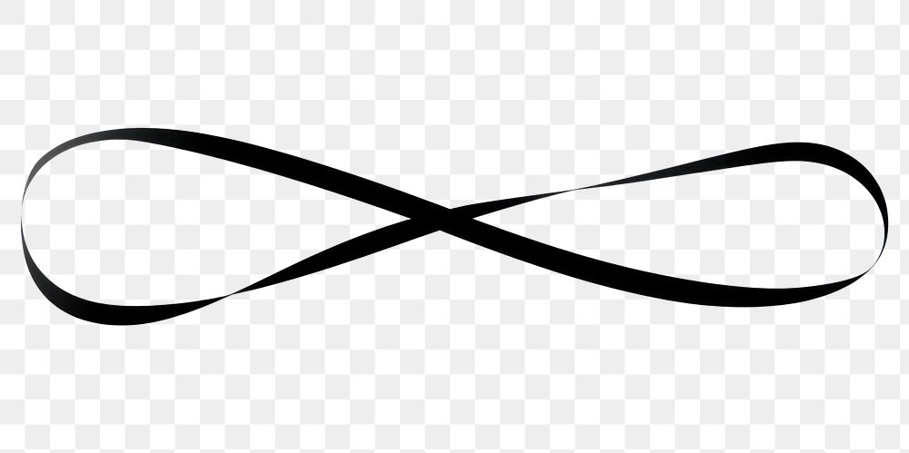 PNG Awareness ribbon symbol white line.