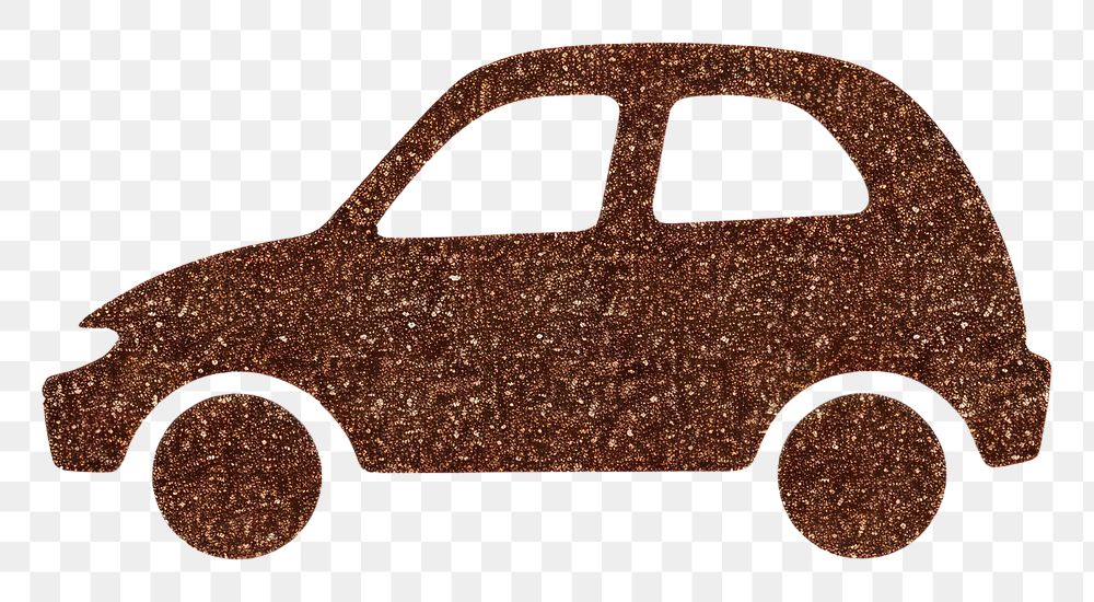 PNG Brown color car icon vehicle white background transportation.